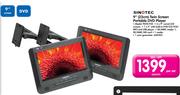 Sinotec 9" Twin Screen Portable DVD Player PDVD-925-Per Set