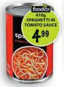 Foodco Spaghetti In Tomato Sauce-410g