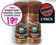Robertsons Chicken,Steak & Chops Spice-100ml Per Pack