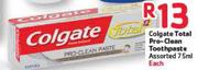 Colgate Total Pro-Clean Toothpaste Assorted-75ml