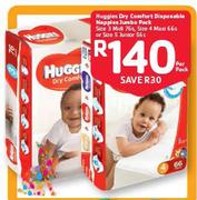 Huggies Dry Comfort Disposable Nappies Jumbo Pack-Per Pack