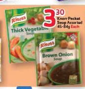 Knorr Packet Soup Assorted-45-84g Each