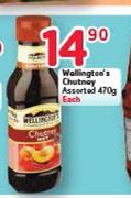 Wellington's Chutney Assorted-470g Each