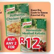 Knorr Dry Cook-In-Sauce Assorted-2x47g