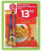 Fatti's & Moni's Spaghetti Or Macaroni-2x500g 