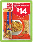 Fatti's & Moni's Spaghetti Or Macaroni-2x500g