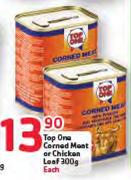 Top One Corned Meat Or Chicken Leaf-300g Each