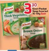 Knorr Packet Soup Assorted-45-84g Each
