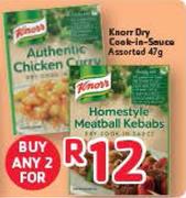 Knorr Dry Cook-In-Sauce Assorted-2x47g
