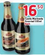 Castle Marinade Assorted-500ml Each