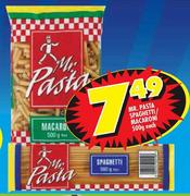 Mr. Pasta Spaghetti/Macaroni-500g Each