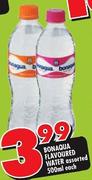 Bonaqlia Flavoured Water Assorted-500ml Each