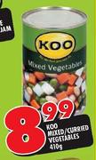 Koo Mixed/Curred Vegetables-410g