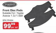 Femo Front Disc Pads Suitable For: Toyota Avanza 1.3/1.5 SX - Per Set