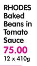 Rhodes Baked Beans In Tomato Sauce-12x410g