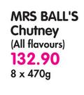 MRS Ball's Chutney(All Flavours)-8x470g