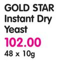 Gold Star Instant Dry yeast-48x10g