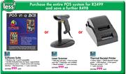 POS Software Suite + Laser Scanner +  Thermal Receipt Printer