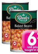 Rhodes Baked Beans In Tomato Sauce-410g