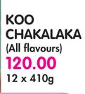 KOO Chakalaka(All Flavours)-12x410g