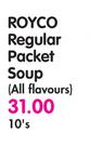 Royco Regular Packet Soup(All Flavours)-10's