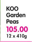 Koo Garden Peas-12x410g