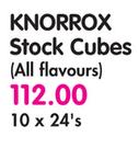 Knorrox Stock Cubes(All Flavours)-10's 