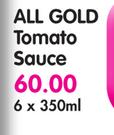 All Gold Tomato Sauce-6x350ml