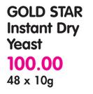Gold Star Instant Yeast-48x10g