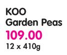 Koo Garden Peas-12x410g