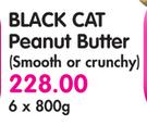 Black Cat Peanut Butter(Smooth or Crunchy)-6x800g