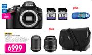 Nikon Twin Lens Camera Bundle D3200-Per Bundle