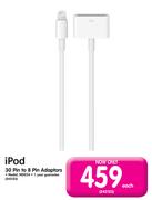 Apple iPod 30 Pin To 8 Pin Adaptors-Each