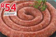 PnP Bulk Farmstyle Boerwwors-Per kg