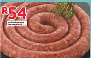 PnP Bulk Farmstyle Boerewors-Per kg