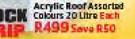 Rock Grip Acrylic Roof Assorted Colours-20Ltr Each