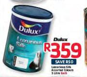 Dulux Luxurious Silk Assorted Colours-5Ltr Each