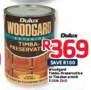 Dulux Woodgard Timba Preservative-5Ltr Each