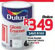Dulux Gloss Enamel Assorted Colours-5Ltr Each