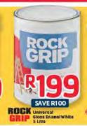 Rock Grip Universal Gloss Enamel White-5Ltr