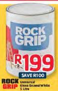 Rock Grip Universal Gloss Enamel White-5Ltr 