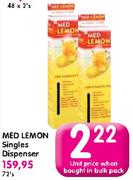 Med Lemon Singles Dispenser-72's