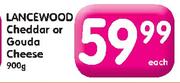 Lancewood Cheddar Or Gouda Cheese-900g Each