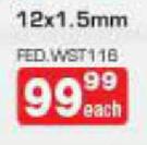 Auto Kraft Wheel Stud Lock 12x1.5mm-Each