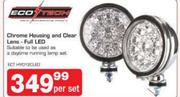 Eco Tech Chrome Housing And Clear Lens-Full LED-Per Set