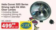 Hella Comet 500 Series Driving Light Kit With Clear Lenses-Per Set
