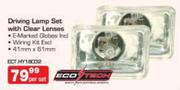 Eco Tech Driving Lamp Set With Clear Lenses-Per Set