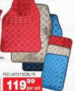 Auto Kraft 4-Pce PVC Shining Car Mat Sets FED.AP31505-Per Set