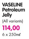 Vaseline Petroleum Jelly(All Variants)-6 x 250ml