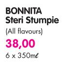 Bonnita Steri Stumpie(All Flavours)-6 x 350ml